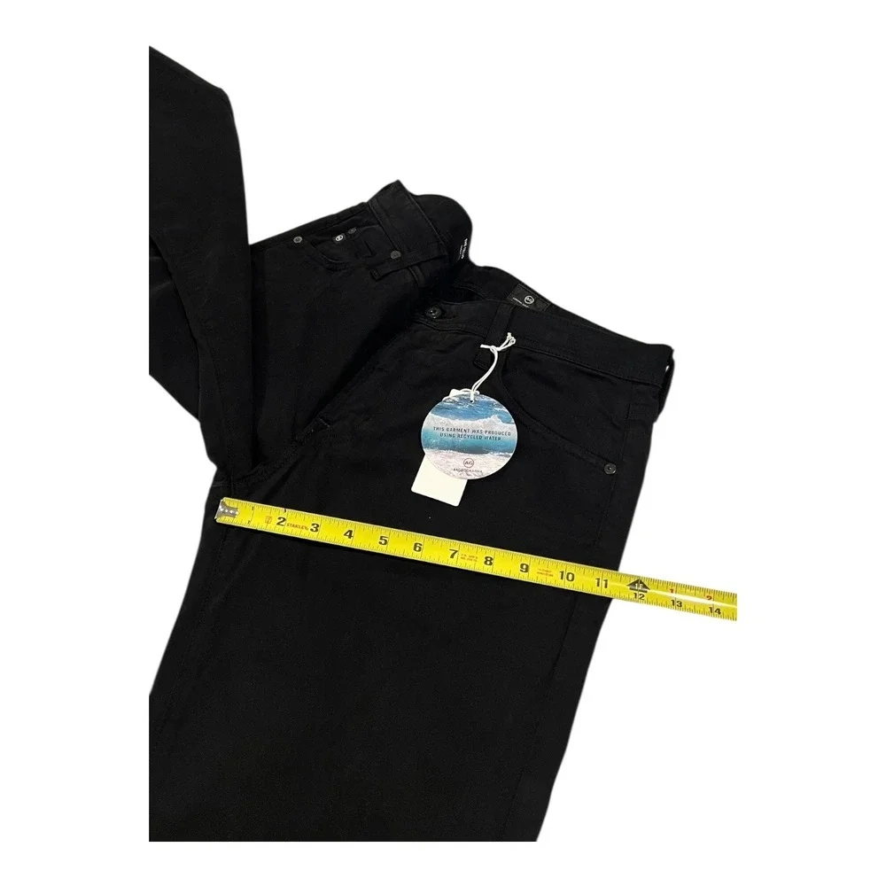 NWT‎ AG Jeans Tellis Modern Slim Sueded Stretch Sateen Black Pants Mens 32x32